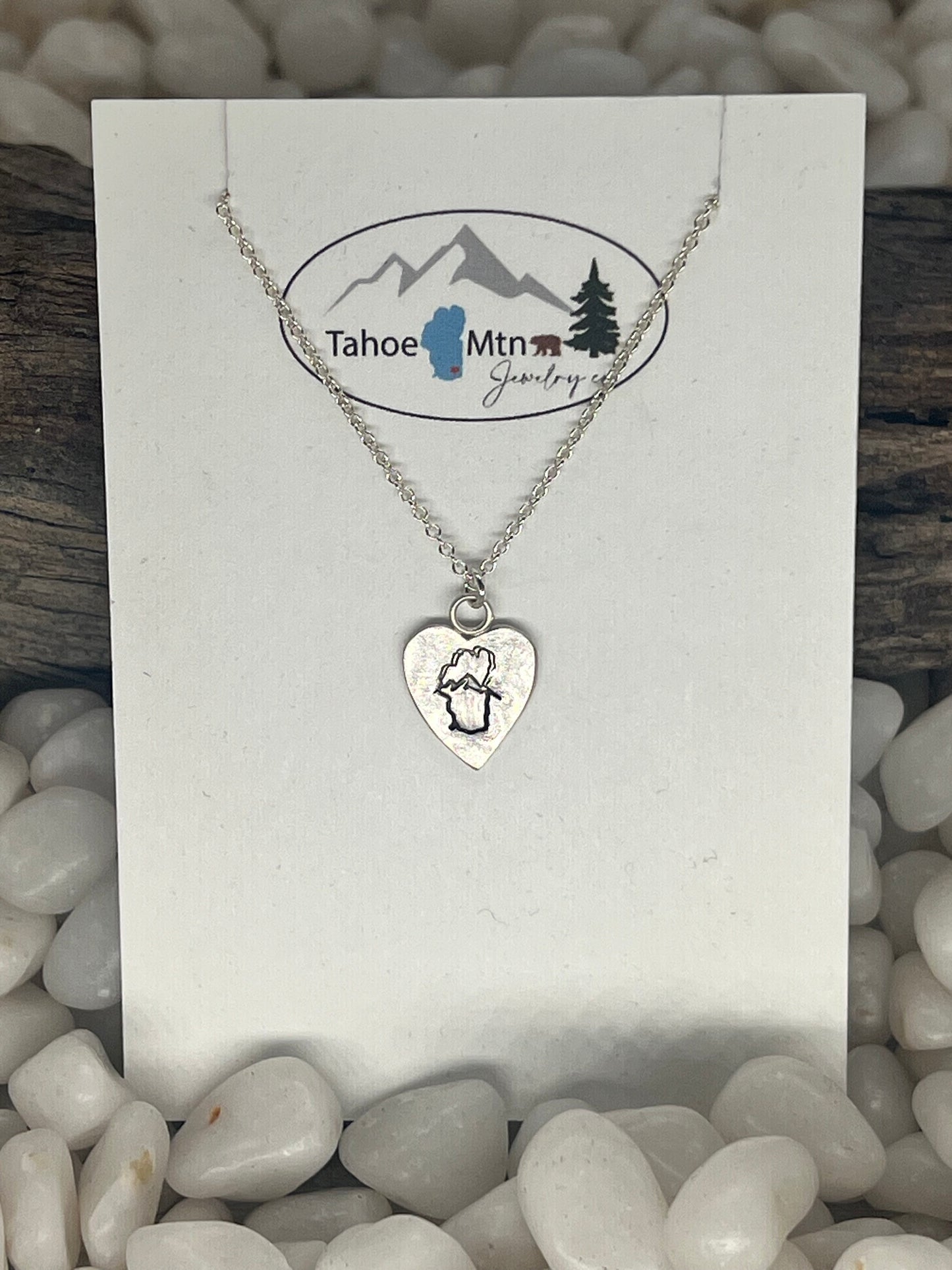 Lake Tahoe Heart Necklace