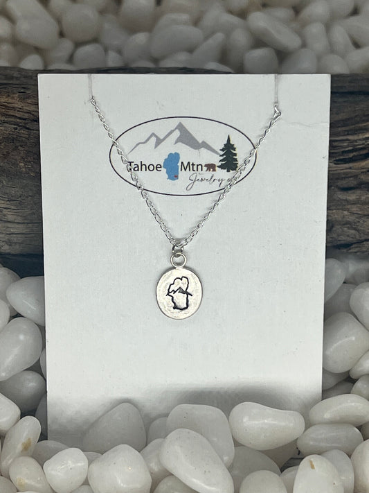 Tahoe Mtn Jewelry Round Necklace