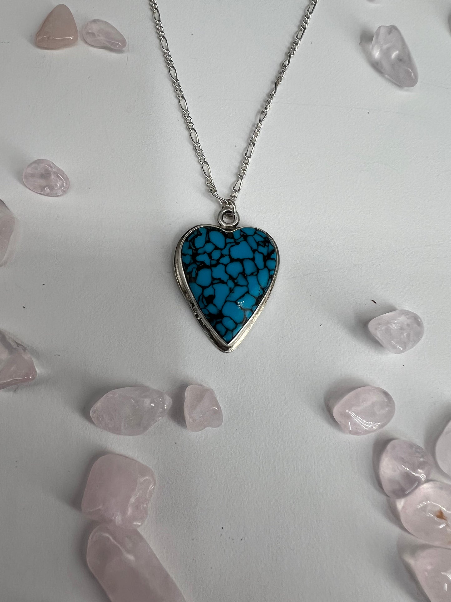 Red Mountain Turquoise Heart Necklace
