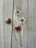Sterling Silver Flower Duster Earrings