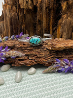 Hubei Turquoise Elongated Oval Cuff