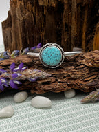 Kingman Turquoise Round Cuff