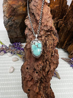 Iron Maiden Turquoise Half Oval Necklace