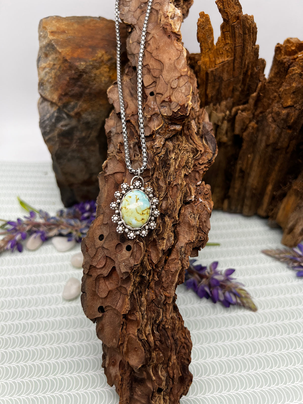 Iron Maiden Turquoise Round Necklace