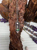 Mtn Scenic Sonoran Turquoise and Moonstone Tree & Moon Necklace