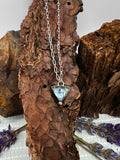 Abalone Triangle Drop Necklace