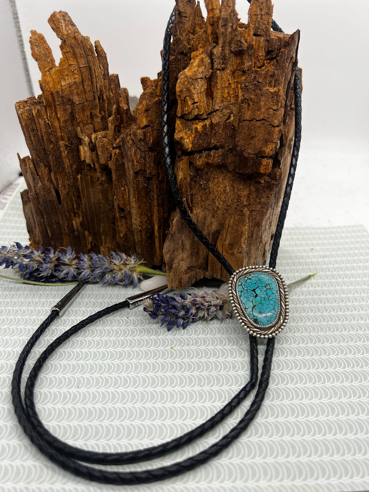 Kingman Turquoise Bolo Tie