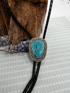 Kingman Turquoise Bolo Tie