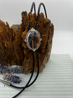 Montana Agate Oval Bolo Tie