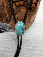 Hubei Turquoise Oval Bolo Tie