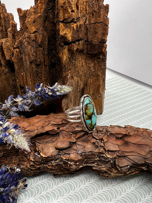 Hubei Turquoise Statement Ring - Size 7