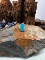 Kingman Turquoise Lake Tahoe Ring - Size 6.5
