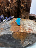 Kingman Turquoise Lake Tahoe Ring - Size 6.5