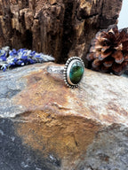 Emerald Valley Turquoise Oval Ring - Size 9.5