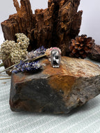 White Buffalo Rectangle Ring - Size 7.5
