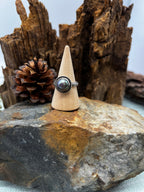 Tahitian Pearl Solitaire Ring - Size 7.5