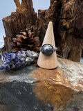 Tahitian Pearl Solitaire Ring - Size 7.5