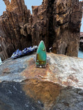 Emerald Valley Turquoise Elongated Triangle Ring - Size 7.5