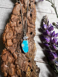 Kingman Turquoise Lake Tahoe Bear Necklace