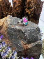Cotton Candy Oval Ring - Size 7