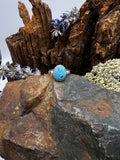 Golden Hills Turquoise Oval Ring - Size 6.5