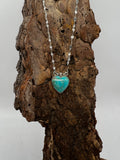 Mina Maria Turquoise Heart Necklace