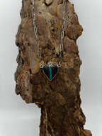 Hubei Bamboo Mtn Turquoise Heart Necklace