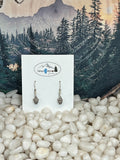 Pine Cone Dangle Earrings - Sterling Silver Patina