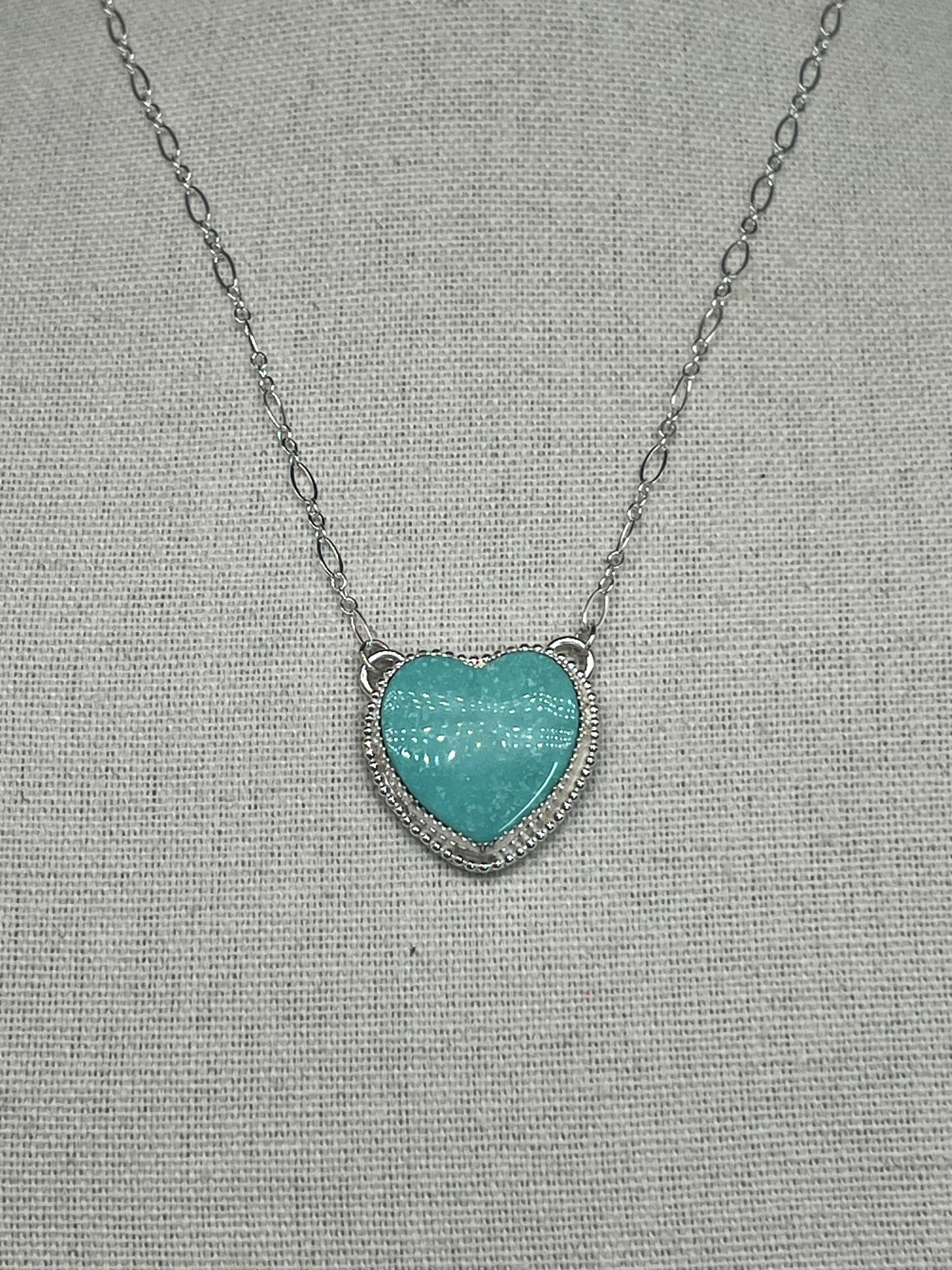 Campitos Turquoise Heart Necklace