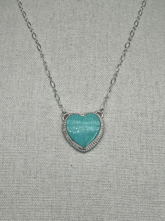 Campitos Turquoise Heart Necklace