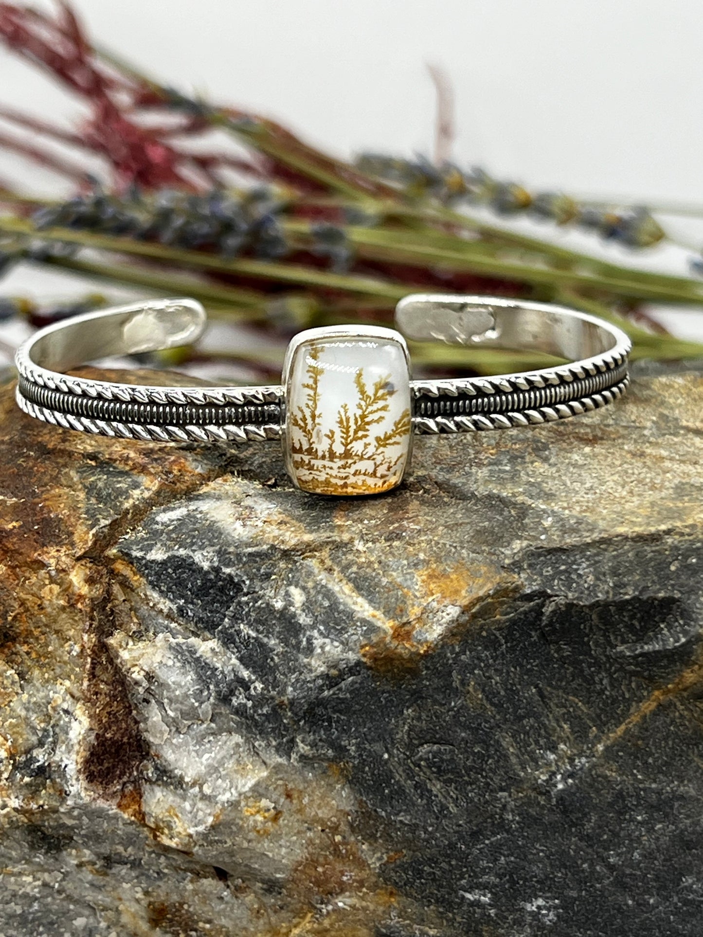 Dendritic Agate Cuff