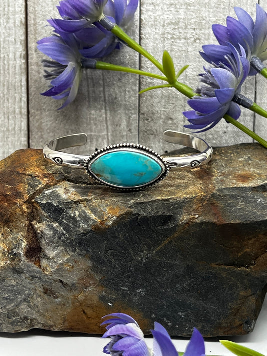 Iron Maiden Turquoise Cuff