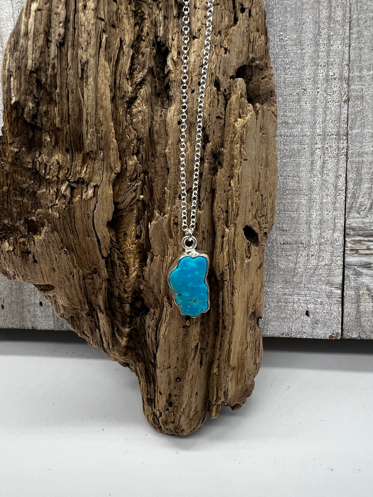 Kingman Turquoise Lake Tahoe Necklace