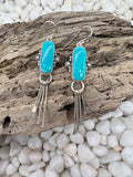 White Water Turquoise Fringe Dangles