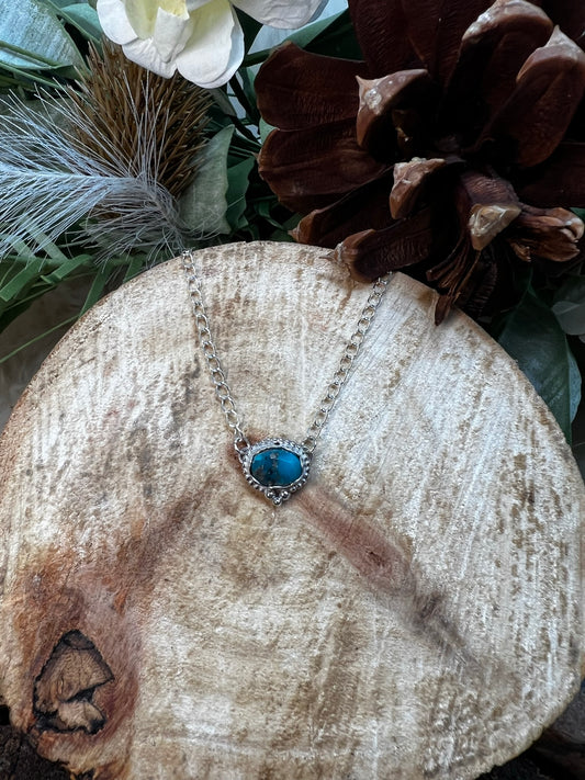 Sonoran Turquoise Rectangular Oval Beaded Cutie