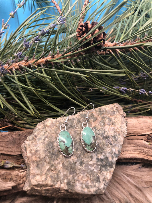 Chrysocolla Oval Gallery Dangles